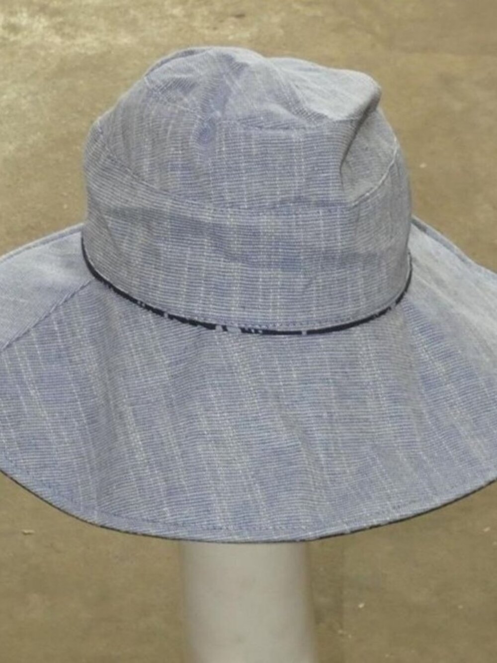 Giovannio New York - Chambray Wide Brim Reversible Print Hats - Medium to Large